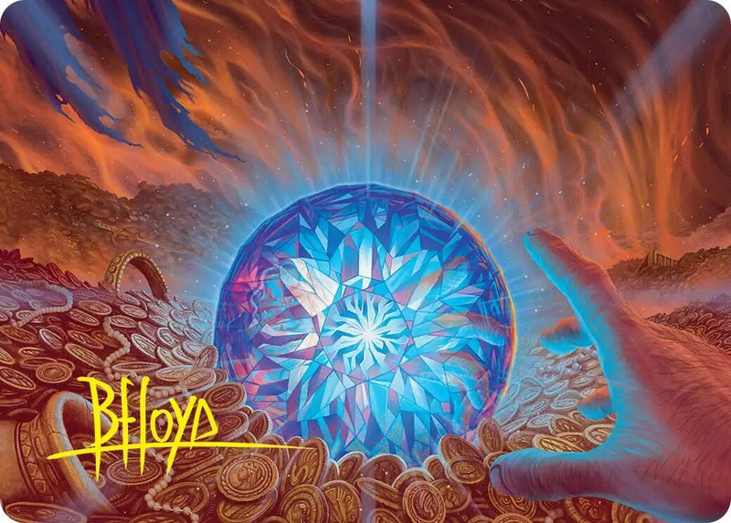 Image for The Arkenstone Art Card (Gold-Stamped Signature) (Art Series: The Hobbit) (44) (ASHOB) - Magic: The Gathering