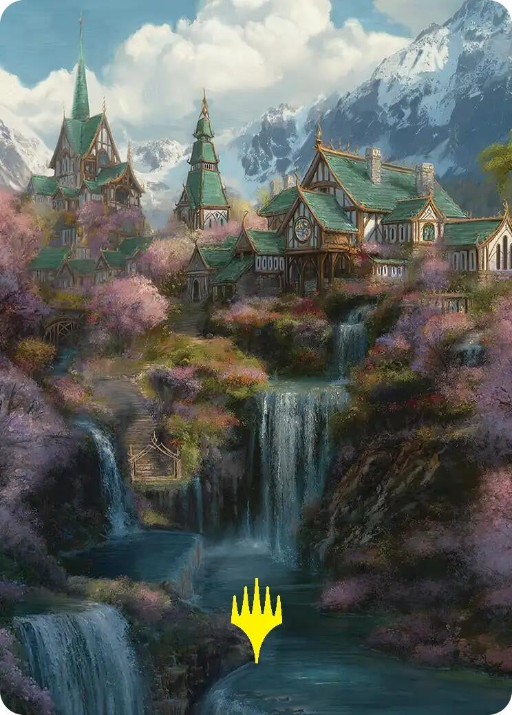 Image for Rivendell Art Card (Gold-Stamped) (Art Series: The Hobbit) (40) (ASHOB) - Magic: The Gathering