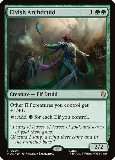 Elvish Archdruid (The Hobbit: Eternal-Legal) (204) (HOC)