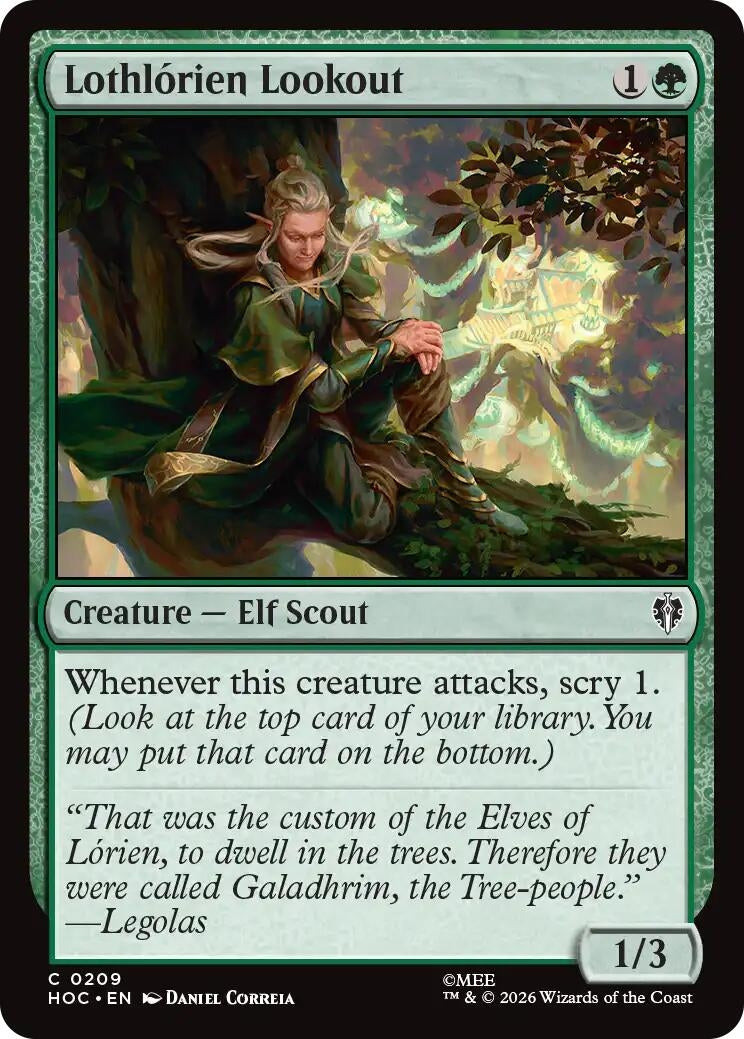 Image for Lothlorien Lookout (The Hobbit: Eternal-Legal) (209) (HOC) - Magic: The Gathering
