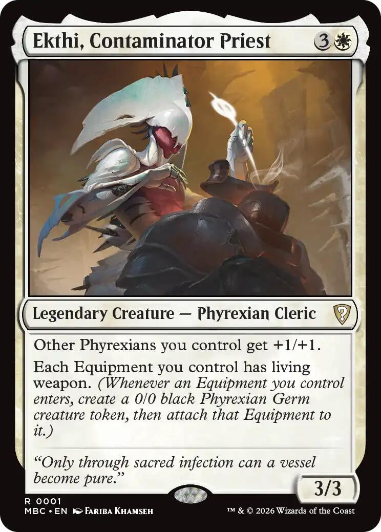 Image for Ekthi, Contaminator Priest (Mystery Booster Commander Edition) (1) (MBC) - Magic: The Gathering