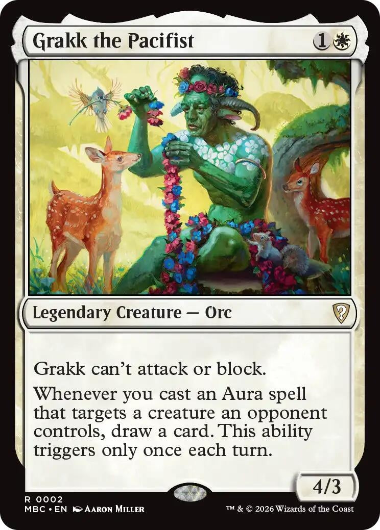 Image for Grakk the Pacifist (Mystery Booster Commander Edition) (2) (MBC) - Magic: The Gathering