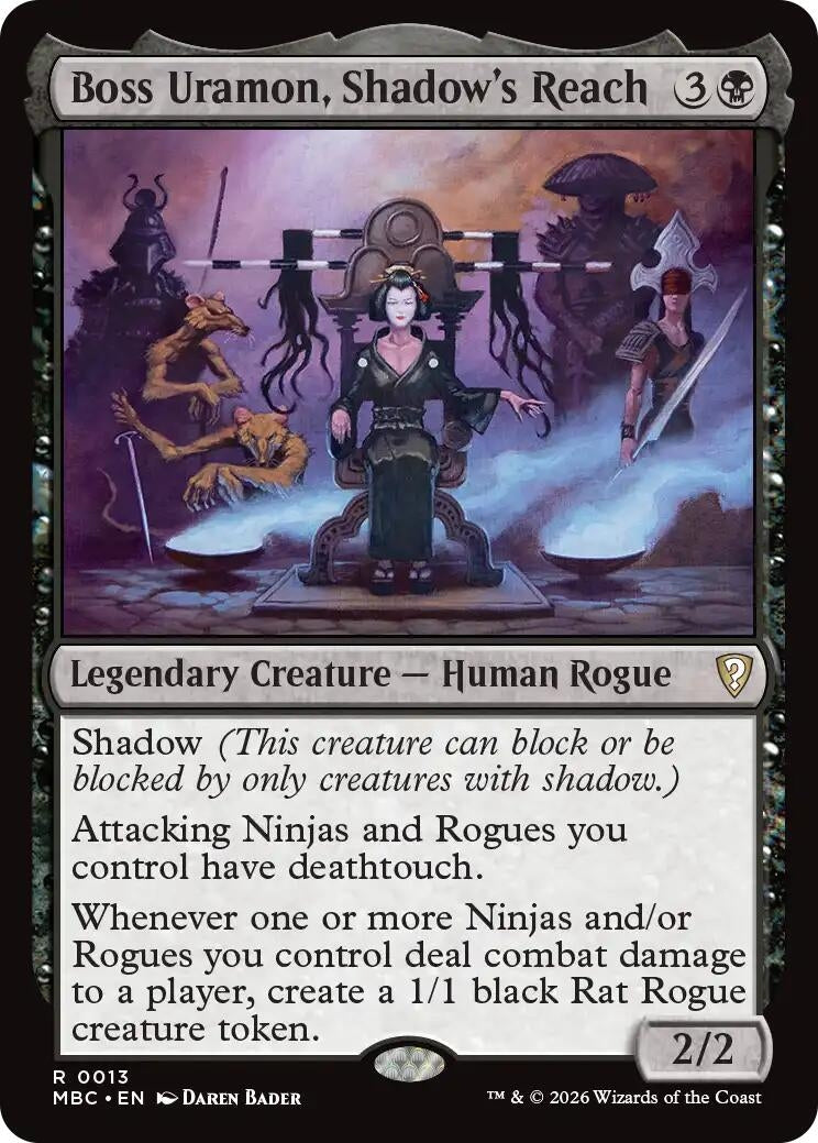 Image for Boss Uramon, Shadow's Reach (Mystery Booster Commander Edition) (13) (MBC) - Magic: The Gathering