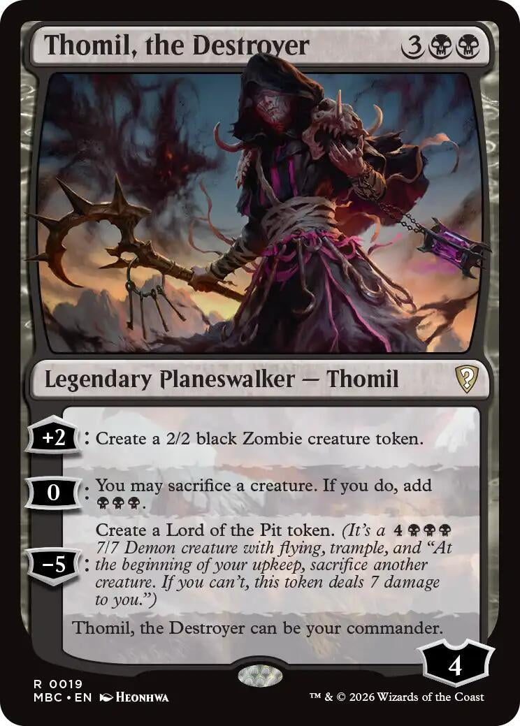 Image for Thomil, the Destroyer (Mystery Booster Commander Edition) (19) (MBC) - Magic: The Gathering