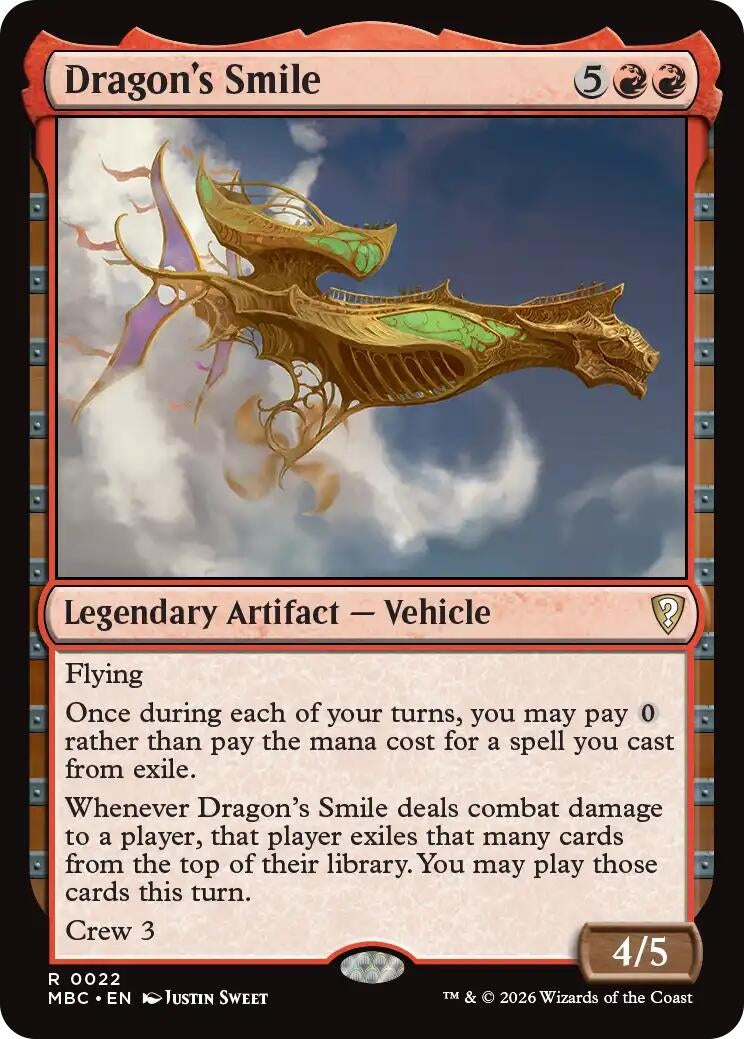 Image for Dragon's Smile (Mystery Booster Commander Edition) (22) (MBC) - Magic: The Gathering