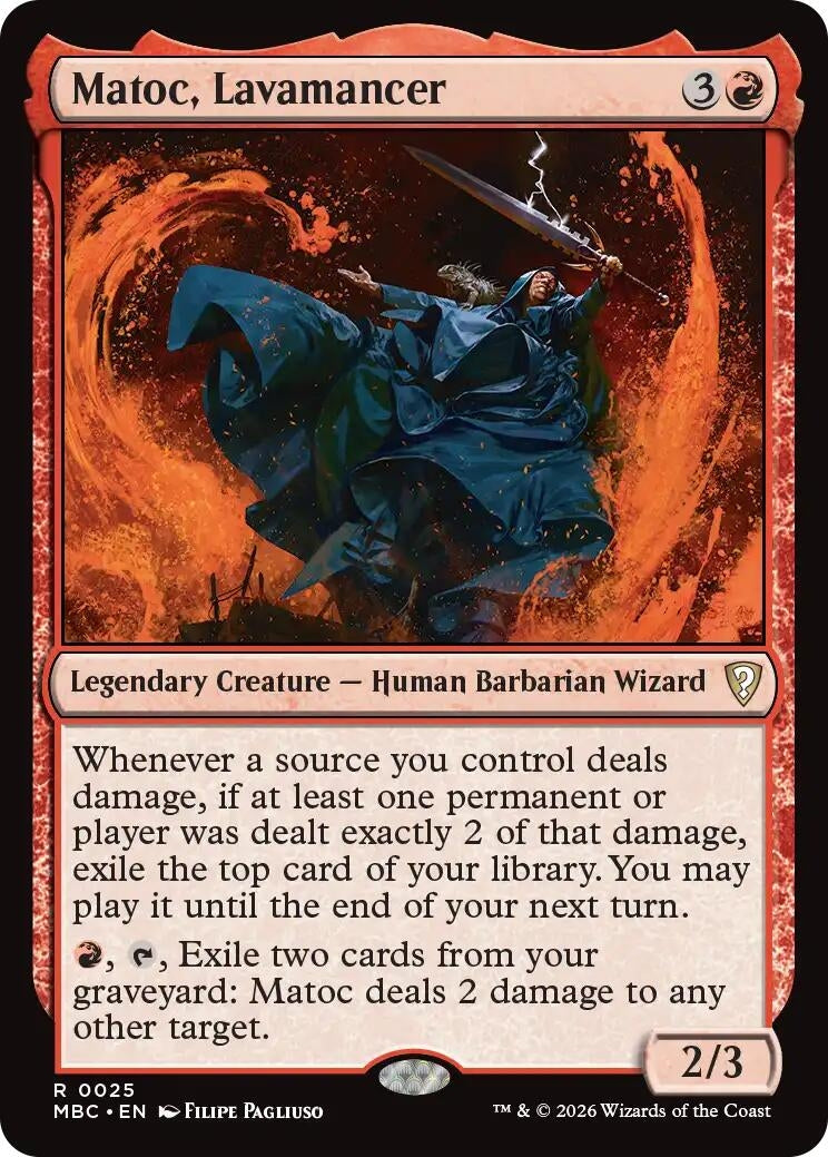 Image for Matoc, Lavamancer (Mystery Booster Commander Edition) (25) (MBC) - Magic: The Gathering