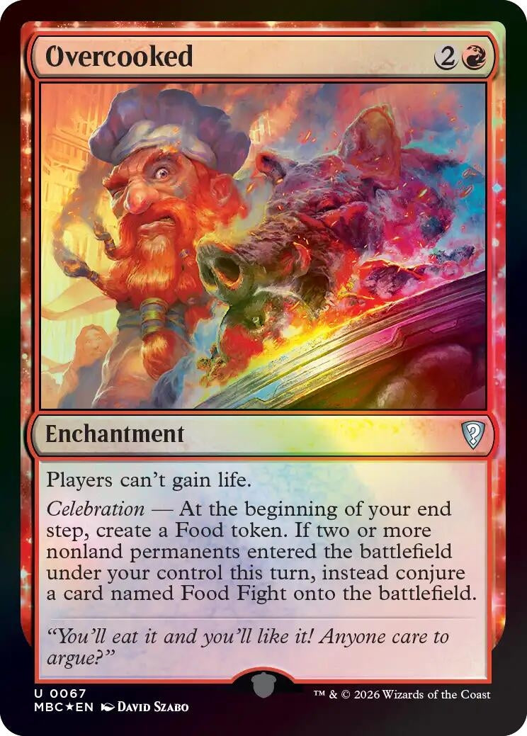 Image for Overcooked (Mystery Booster Commander Edition) (67) (MBC) - Magic: The Gathering