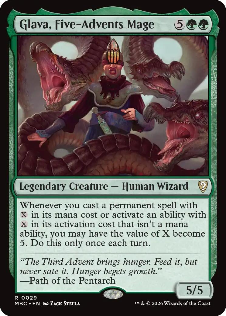 Image for Glava, Five-Advents Mage (Mystery Booster Commander Edition) (29) (MBC) - Magic: The Gathering