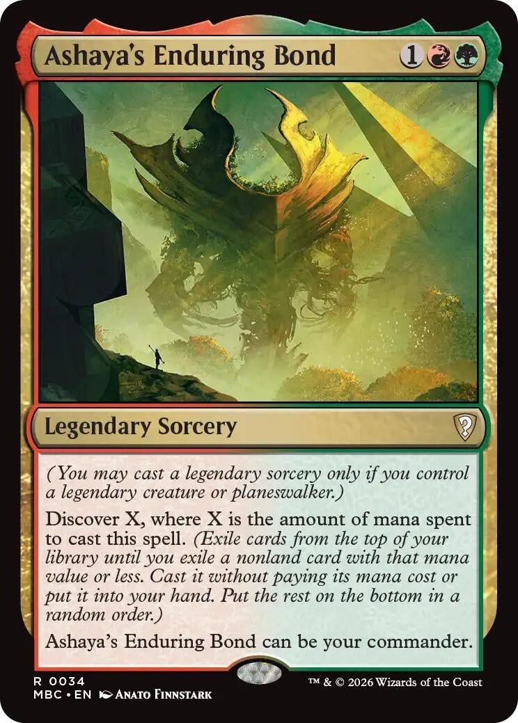 Image for Ashaya's Enduring Bond (Mystery Booster Commander Edition) (34) (MBC) - Magic: The Gathering