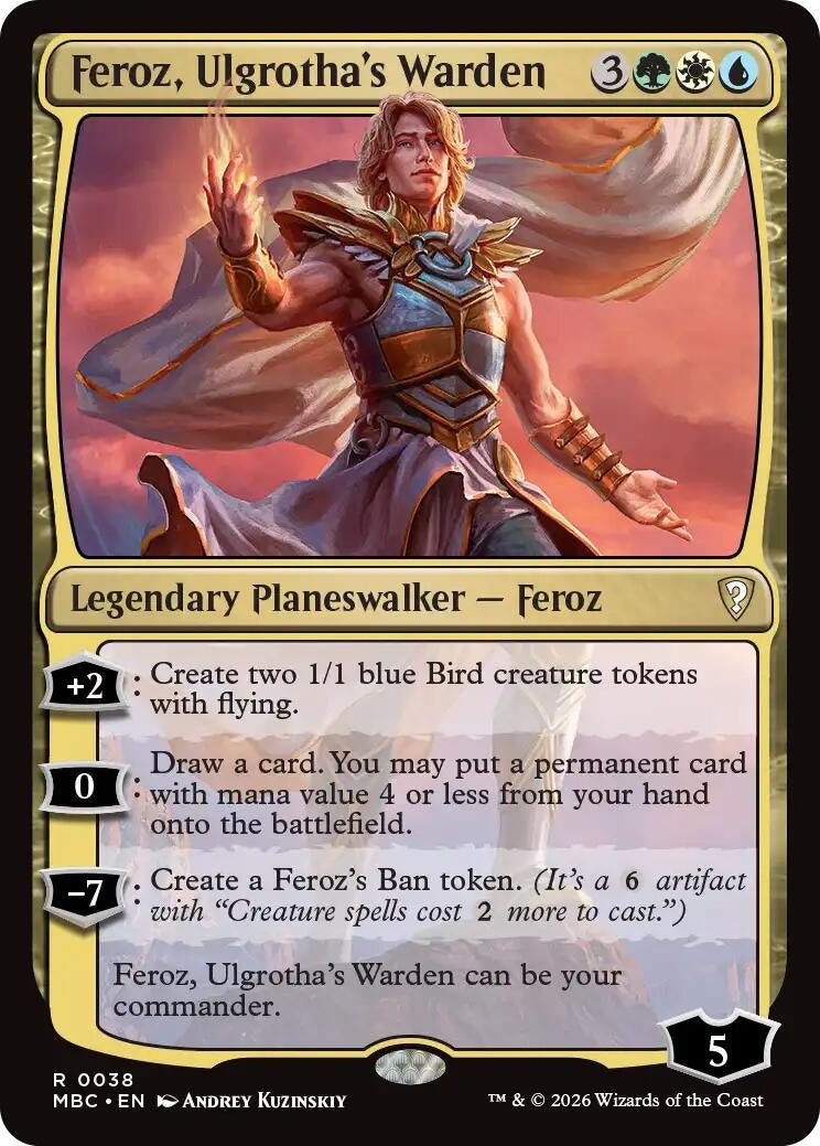 Image for Feroz, Ulgrotha's Warden (Mystery Booster Commander Edition) (38) (MBC) - Magic: The Gathering