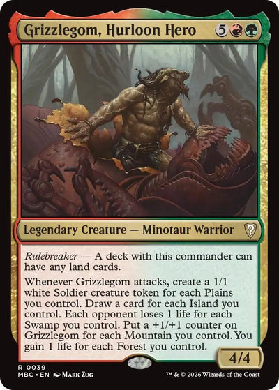 Grizzlegom, Hurloon Hero (Mystery Booster Commander Edition) (39) (MBC)