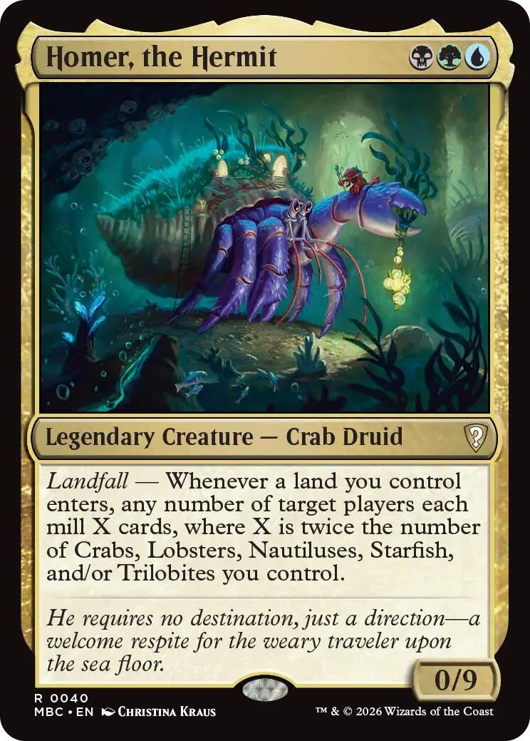 Image for Homer, the Hermit (Mystery Booster Commander Edition) (40) (MBC) - Magic: The Gathering