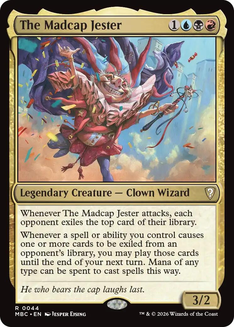 Image for The Madcap Jester (Mystery Booster Commander Edition) (44) (MBC) - Magic: The Gathering
