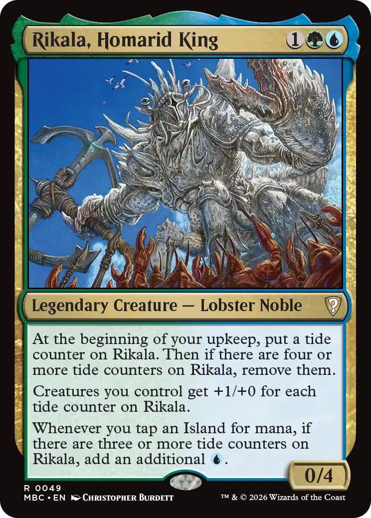 Image for Rikala, Homarid King (Mystery Booster Commander Edition) (49) (MBC) - Magic: The Gathering