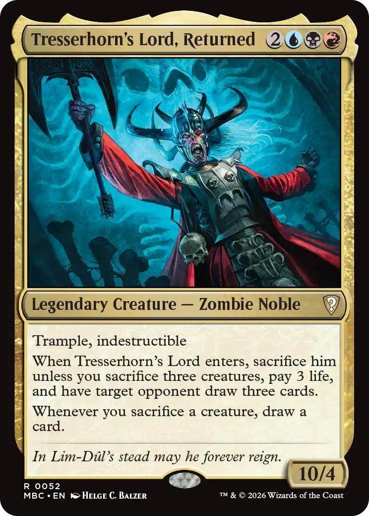 Image for Tresserhorn's Lord, Returned (Mystery Booster Commander Edition) (52) (MBC) - Magic: The Gathering