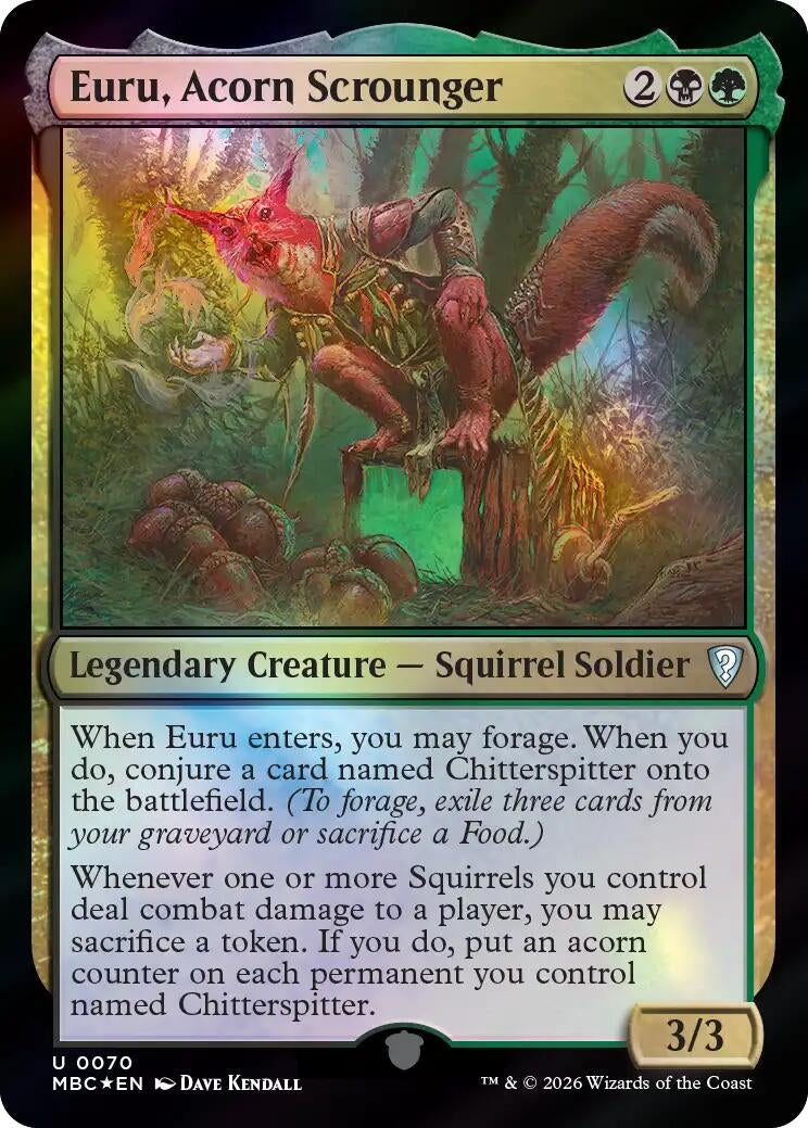 Image for Euru, Acorn Scrounger (Mystery Booster Commander Edition) (70) (MBC) - Magic: The Gathering