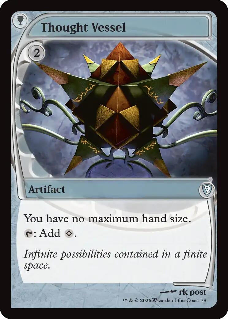 Image for Thought Vessel (Future Sight) (Mystery Booster Commander Edition) (78) (MBC) - Magic: The Gathering