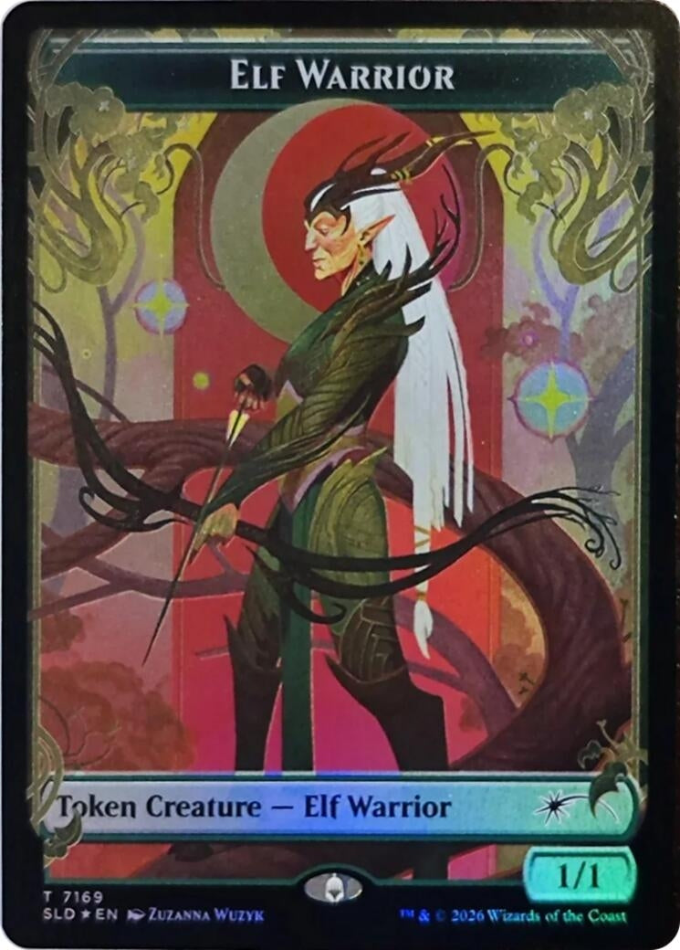 Image for Elf Warrior Token (7169) (Secret Lair Drop Series) (7169) (SLD) - Magic: The Gathering