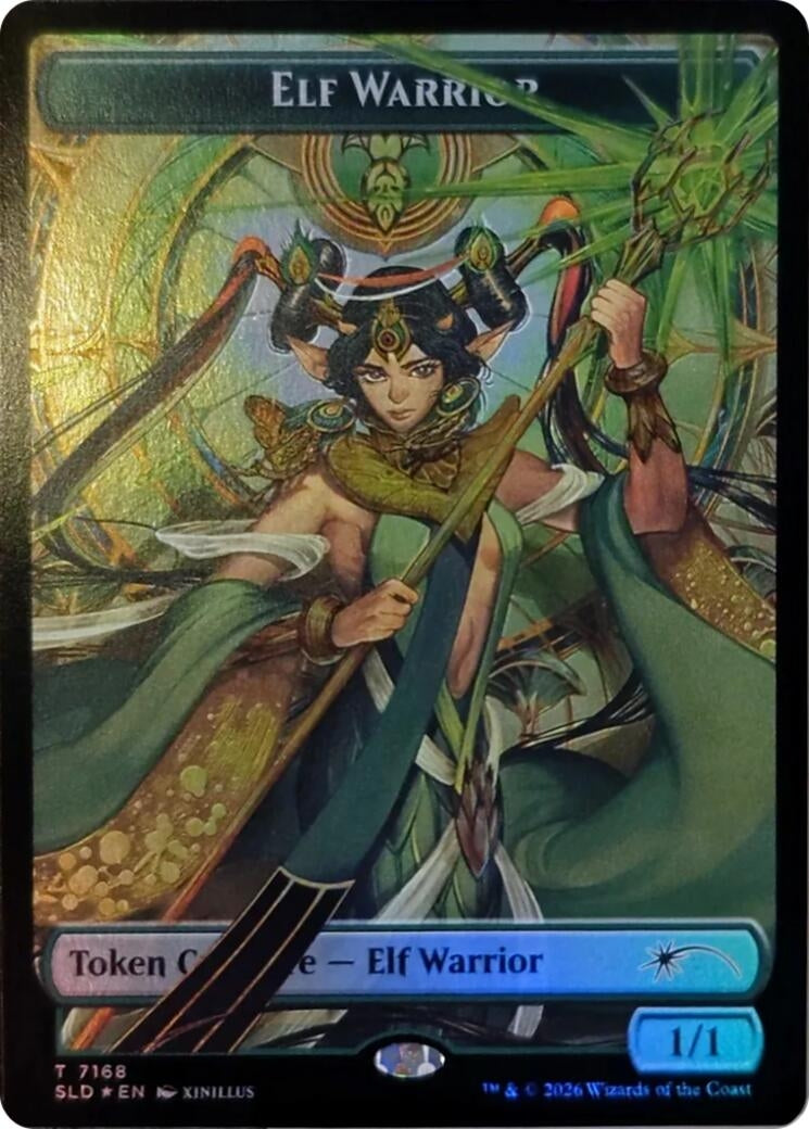 Image for Elf Warrior Token (7168) (Secret Lair Drop Series) (7168) (SLD) - Magic: The Gathering