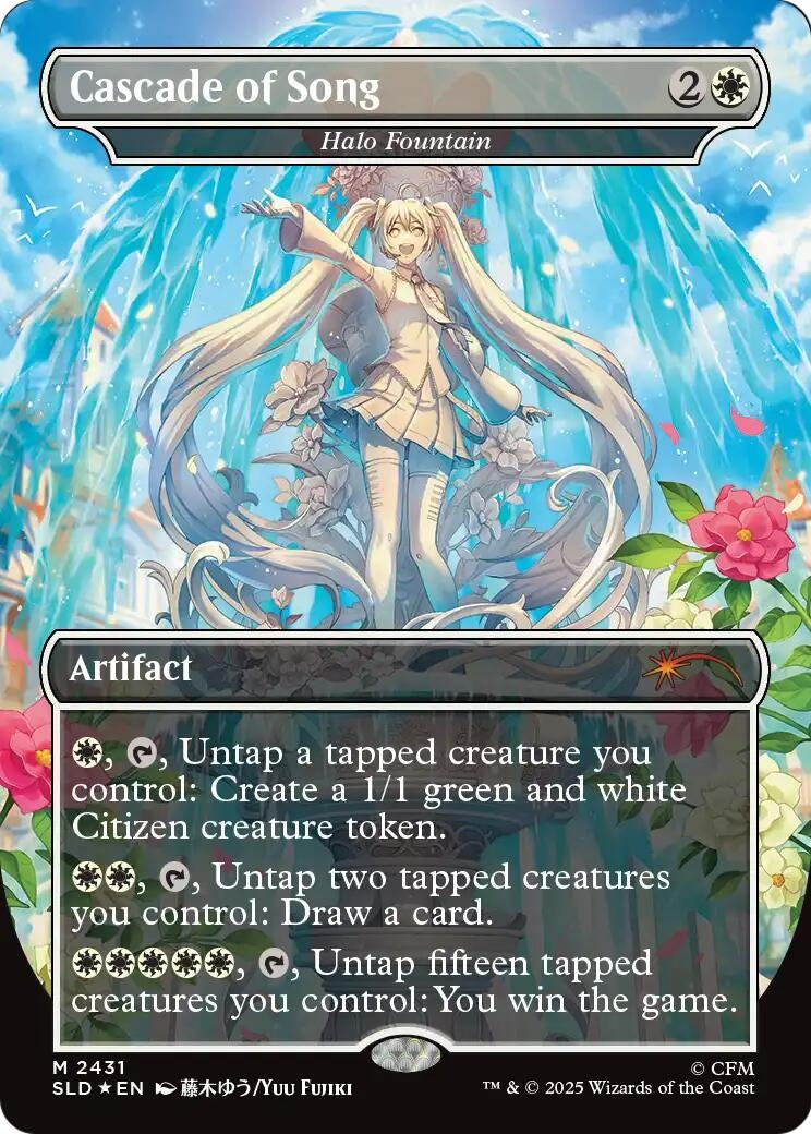 Image for Cascade of Song - Halo Fountain (Secret Lair Drop Series) (2431) (SLD) - Magic: The Gathering