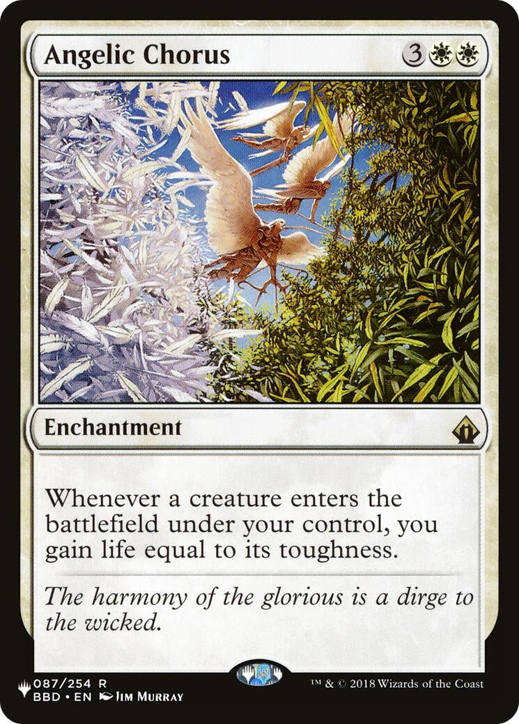 Image for Angelic Chorus (The List Reprints) (87) (LIST) - Magic: The Gathering