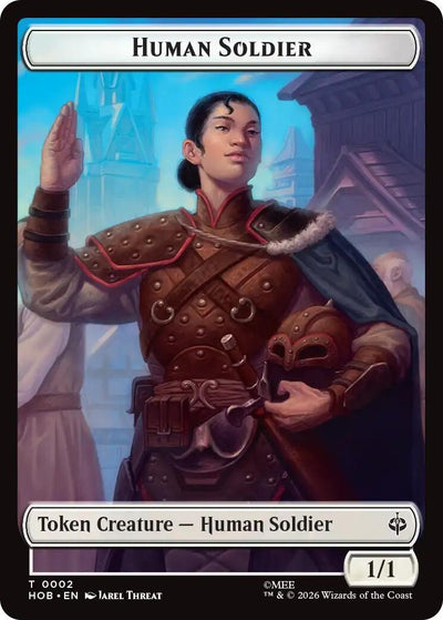 Human Soldier // Treasure (0013) Double-Sided Token (The Hobbit) (2 // 13) (HOB)