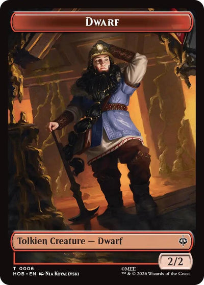 Dwarf // Enduring Story Double-Sided Token (The Hobbit) (6 // 14) (HOB)