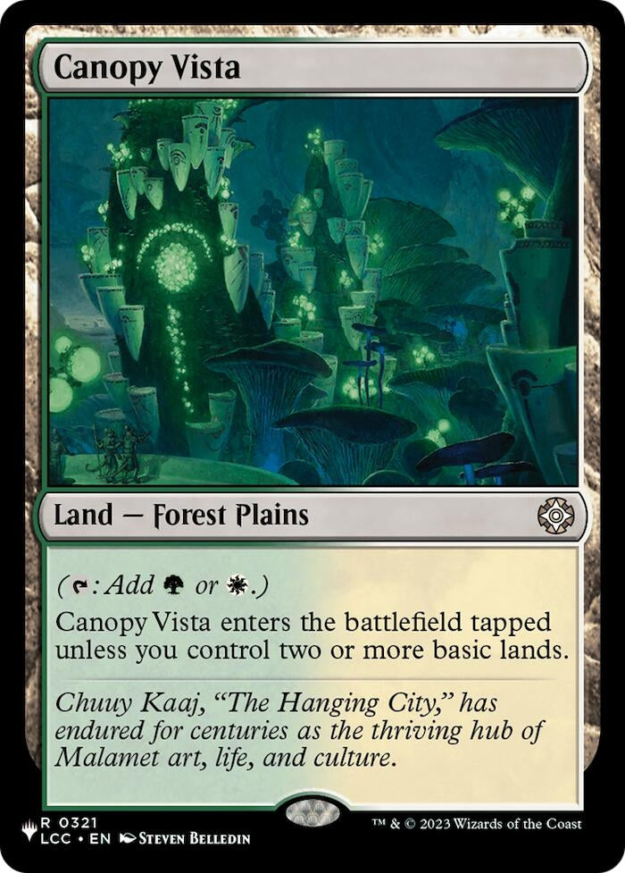 Image for Canopy Vista (LCC) (The List Reprints) (321) (LIST) - Magic: The Gathering