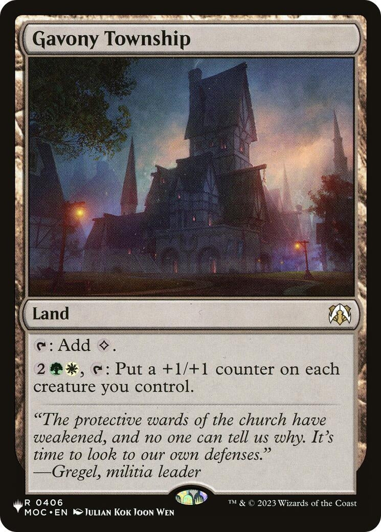 Image for Gavony Township (The List Reprints) (406) (LIST) - Magic: The Gathering