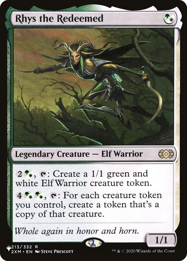Image for Rhys the Redeemed (2XM) (The List Reprints) (213) (LIST) - Magic: The Gathering