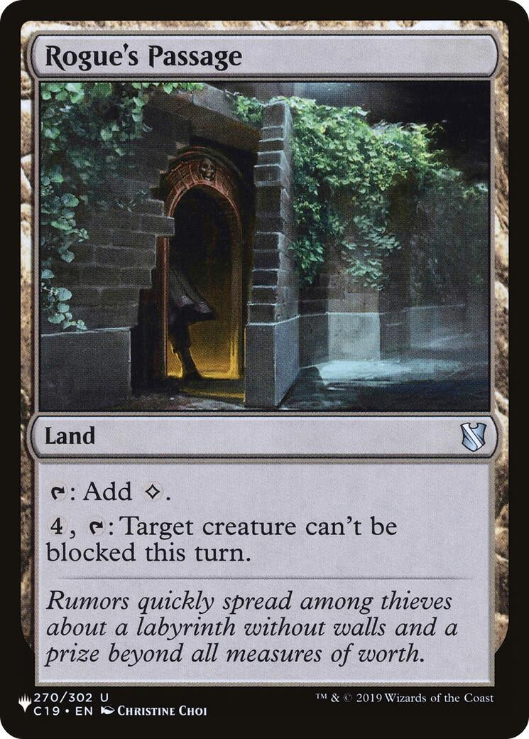 Image for Rogue's Passage (C19) (The List Reprints) (270) (LIST) - Magic: The Gathering