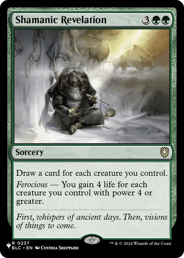 Image for Shamanic Revelation (BLC) (The List Reprints) (237) (LIST) - Magic: The Gathering