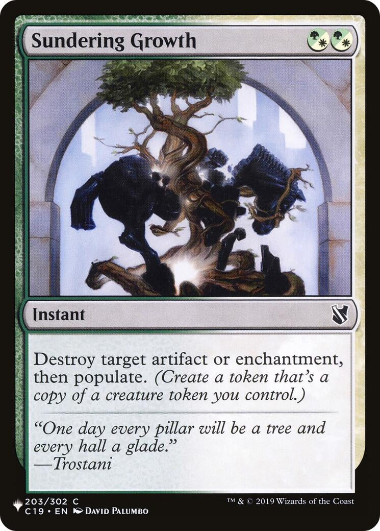 Image for Sundering Growth (The List Reprints) (203) (LIST) - Magic: The Gathering