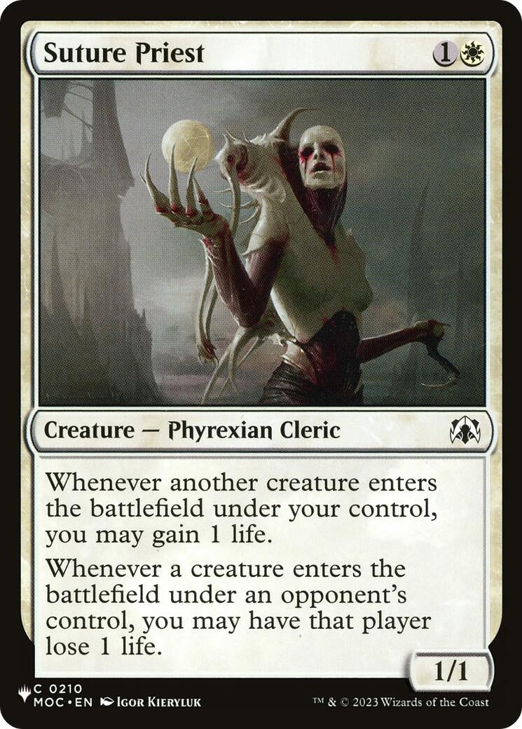 Image for Suture Priest (MOC) (The List Reprints) (210) (LIST) - Magic: The Gathering