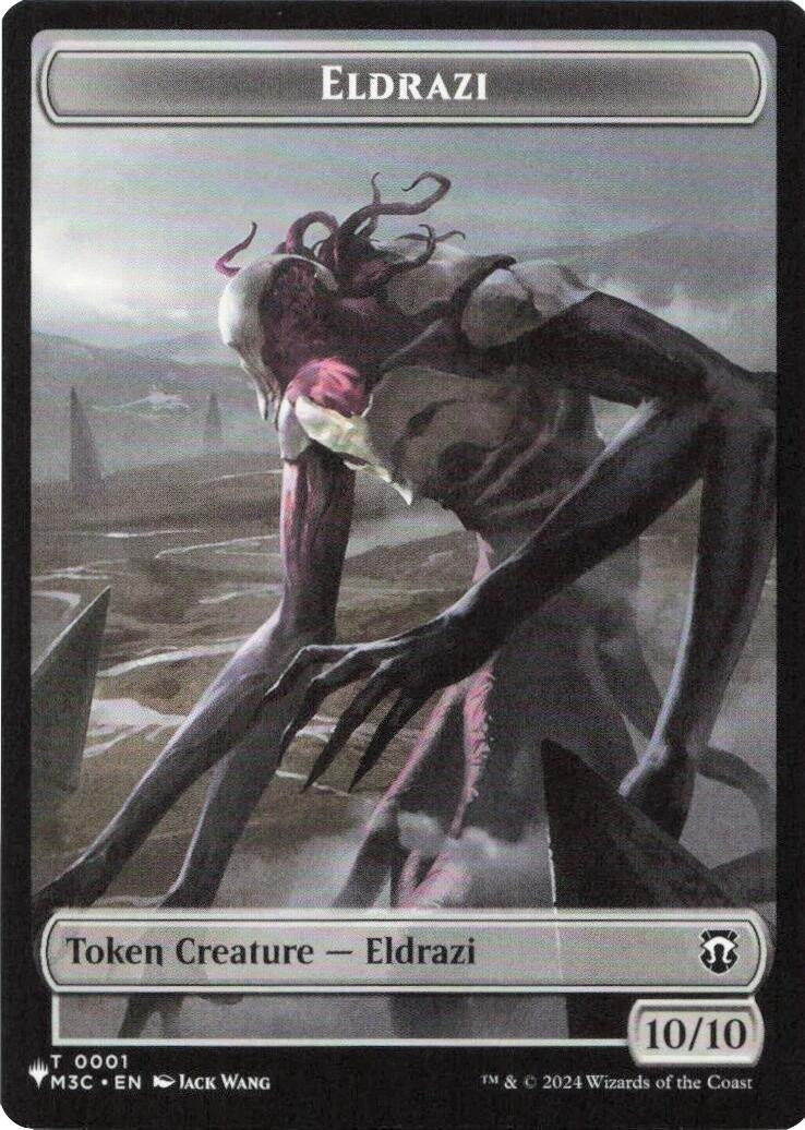 Image for Eldrazi // Elf Warrior Double-Sided Token (The List Reprints) (1 // 21) (LIST) - Magic: The Gathering
