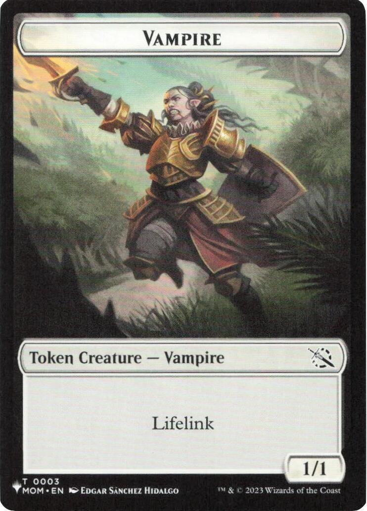 Image for Vampire // Elemental Double-Sided Token (The List Reprints) (3 // 12) (LIST) - Magic: The Gathering