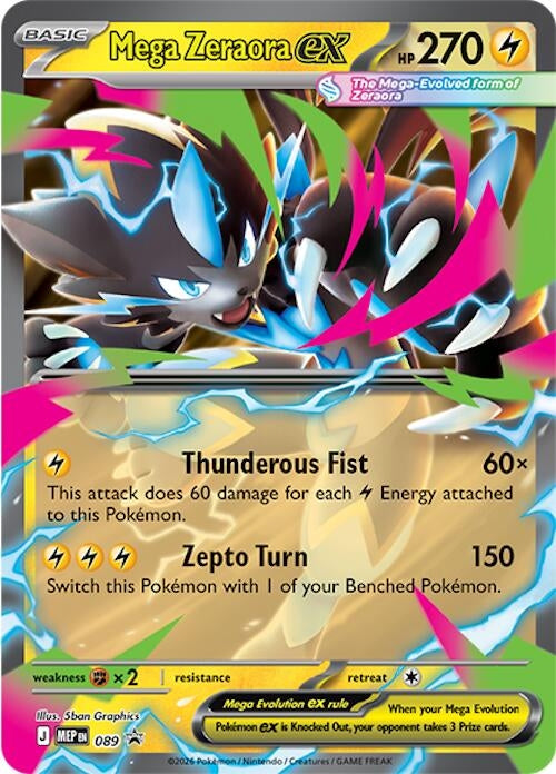 Image for Mega Zeraora ex - 089 (ME: Mega Evolution Promo) (089) (MEP) - Pokemon