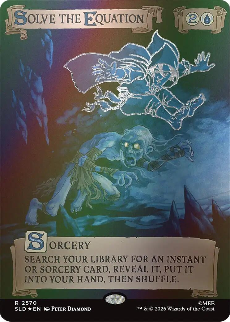 Image for Solve the Equation (2570) (Out Of Sight Foil) (Secret Lair Drop Series) (2570) (SLD) - Magic: The Gathering
