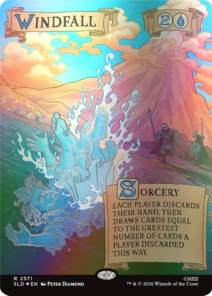 Image for Windfall (2571) (Out Of Sight Foil) (Secret Lair Drop Series) (2571) (SLD) - Magic: The Gathering