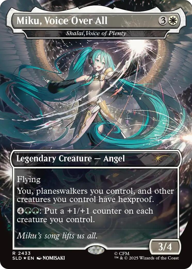 Image for Miku, Voice Over All - Shalai, Voice of Plenty (Secret Lair Drop Series) (2433) (SLD) - Magic: The Gathering