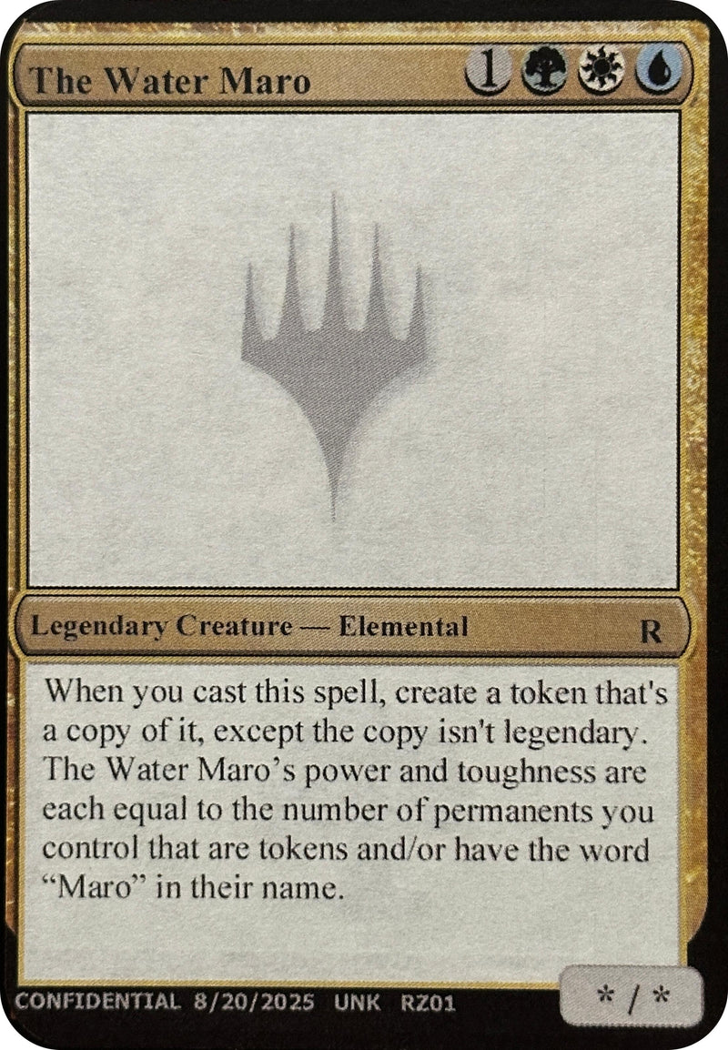 Image for The Water Maro (Un-Known Event Playtest Cards) (UNK) - Magic: The Gathering