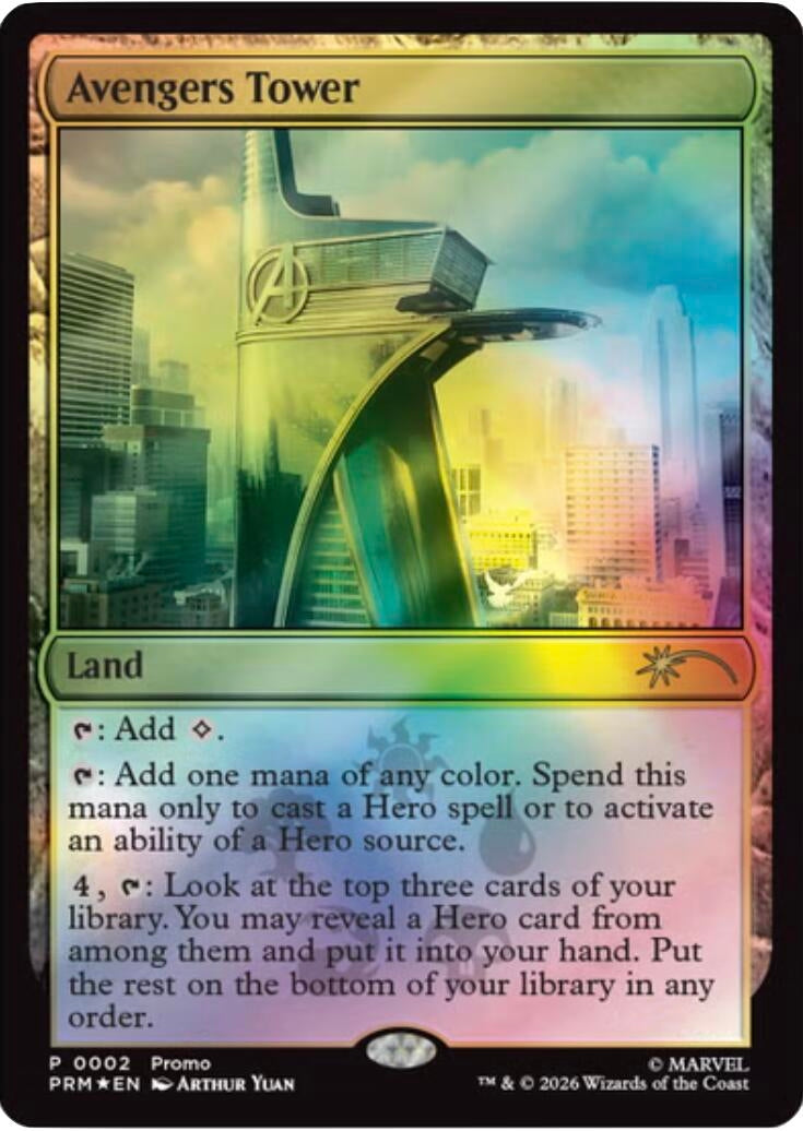 Image for Avengers Tower (Unique and Miscellaneous Promos) (2) (UMP) - Magic: The Gathering