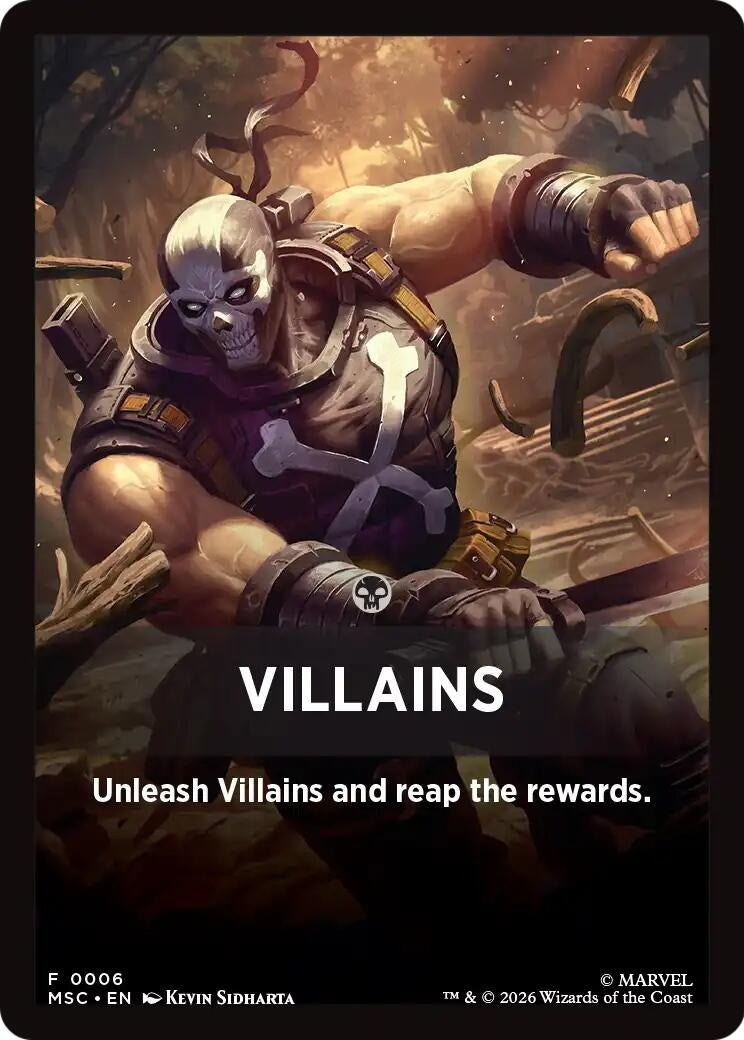 Image for Villains Theme Card (Commander: Marvel Super Heroes) (6) (MSC) - Magic: The Gathering