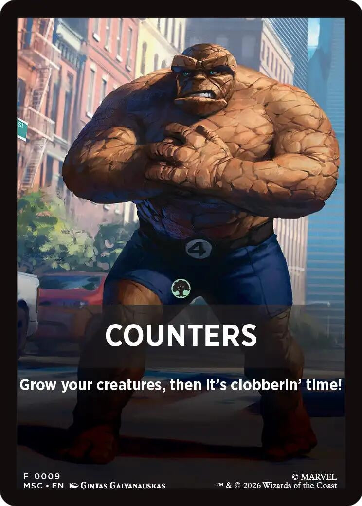 Image for Counters Theme Card (Commander: Marvel Super Heroes) (9) (MSC) - Magic: The Gathering