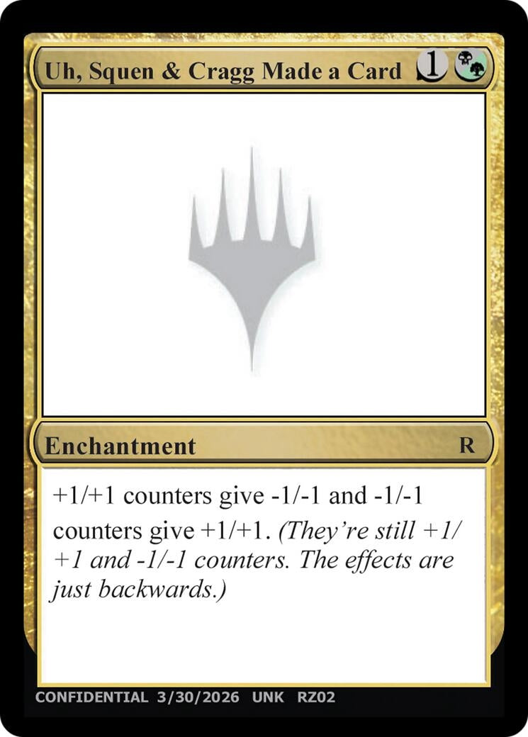 Image for Uh, Squen & Cragg Made a Card (Un-Known Event Playtest Cards) (UNK) - Magic: The Gathering