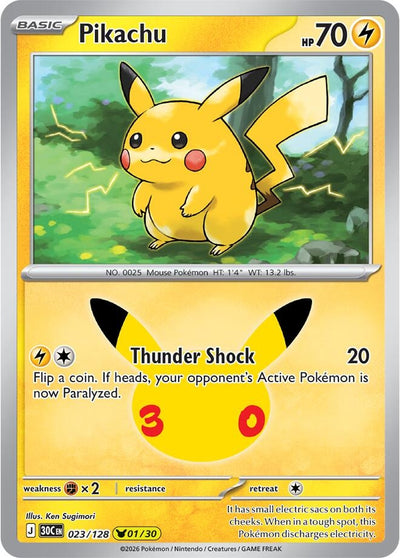 Pikachu (ME: 30th Celebration) (30C)
