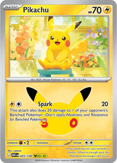 Pikachu (ME: 30th Celebration) (30C)