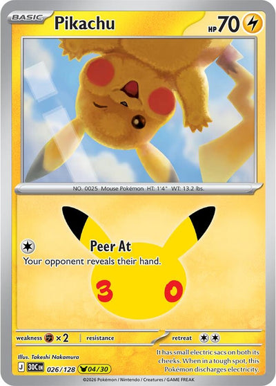 Pikachu (ME: 30th Celebration) (30C)