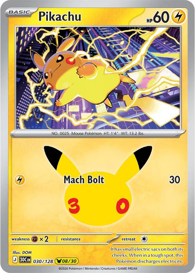 Pikachu (ME: 30th Celebration) (30C)