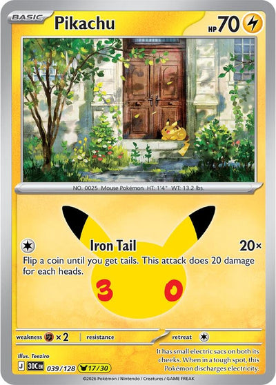 Pikachu (ME: 30th Celebration) (30C)